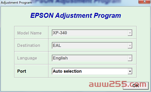 爱普生XP-340通用 XP345 442清零软件+图解