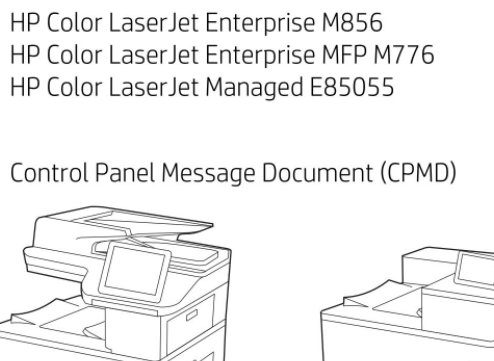 HP 英文Color LaserJet Enterprise M856_M776_E85055 故障代码手册 
