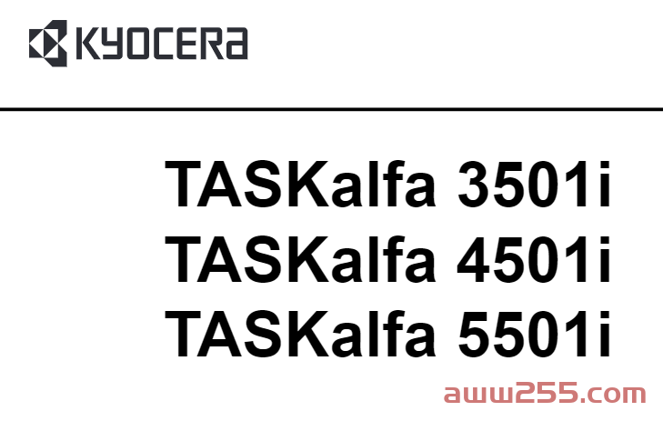 京瓷 TASKalfa 3501i 4501i 5501i 复印机中文维修手册