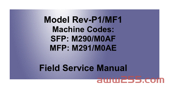 理光Ricoh SP150 Field Service Manual 现场服务维修手册英文版
